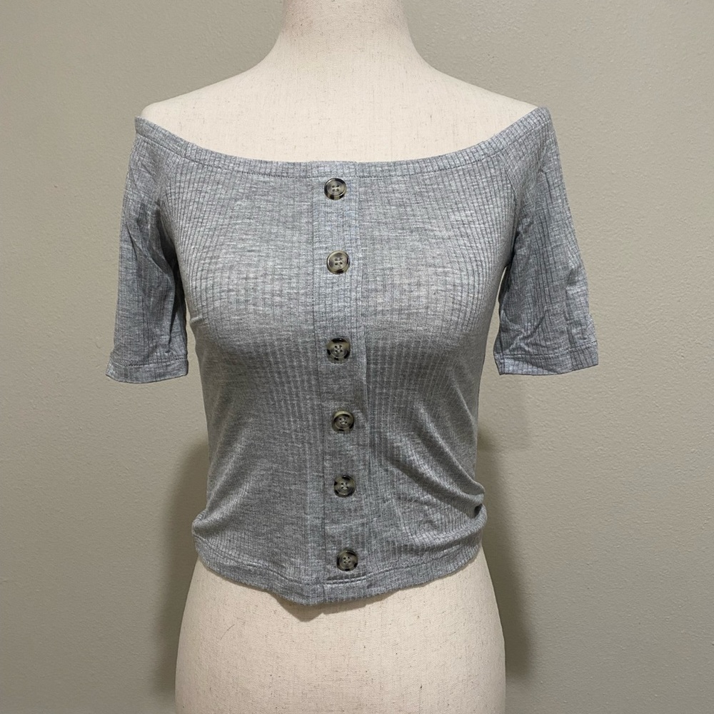 Good Luck Gem Off The Shoulder Top
